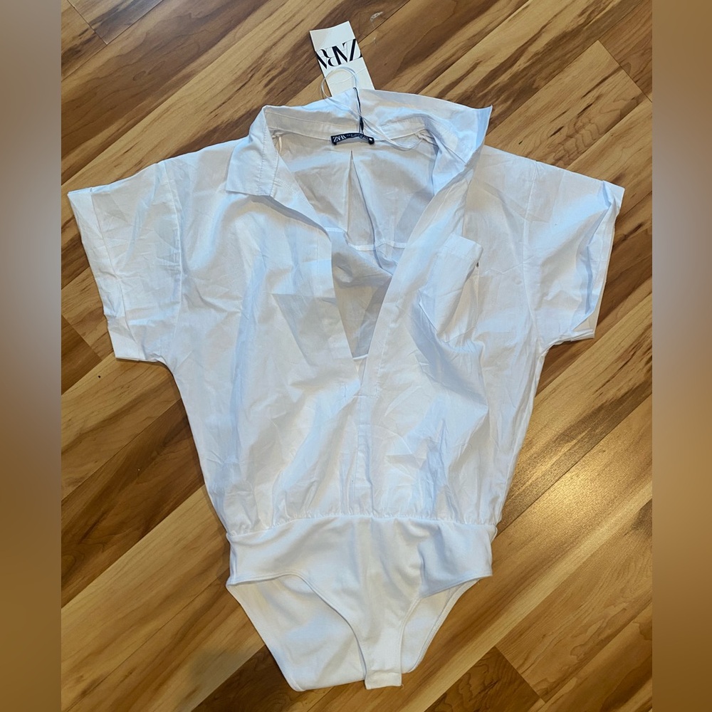 NWT Zara Blouse Bodysuit
